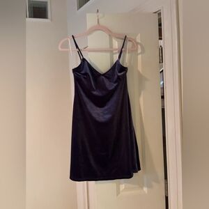 Women’s Satin Slip Dress - Navy